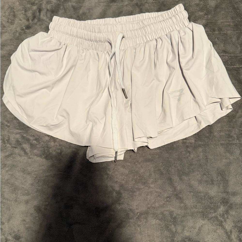 Women's Athletic White Shorts